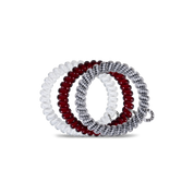Spiral Hair Coils | Small | University of Alabama showing strong grip, no rip spiral hair tie