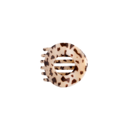 Flat Circle Hair Clip | Small | Blonde Tortoise