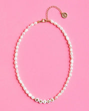 Bridal Pearl Beaded Necklace