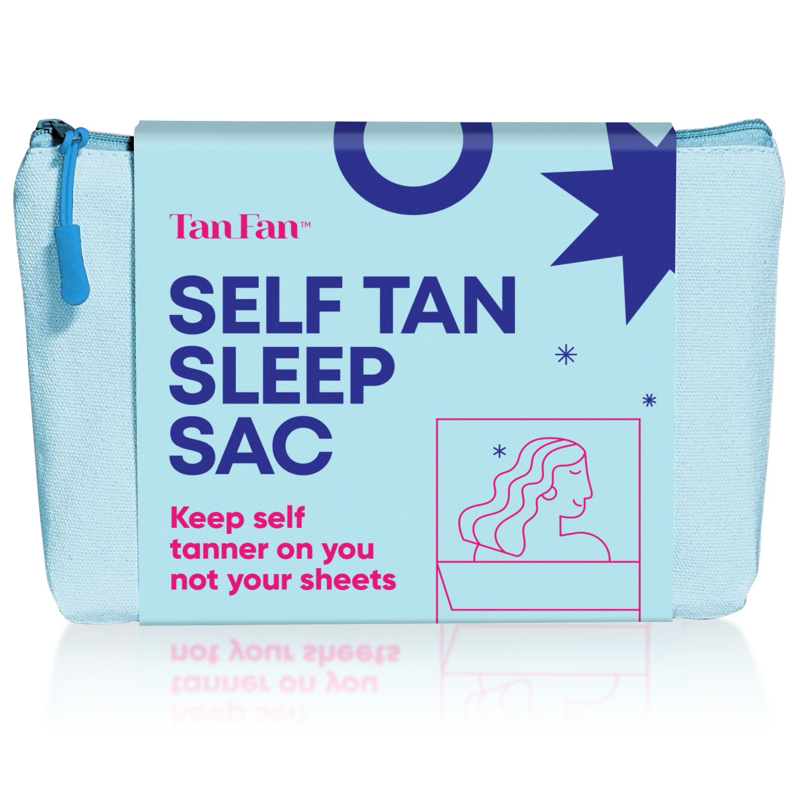 Self Tan Sleep Sac French Navy - 100% Cooling Silky Poly