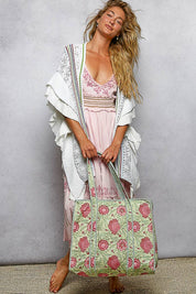 Mint Bohemian Detail Tote Bag