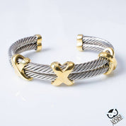 Two Tone X Cuff