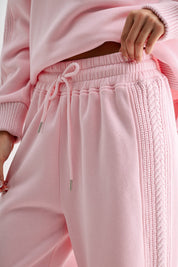 Pink Knit Oversized Set