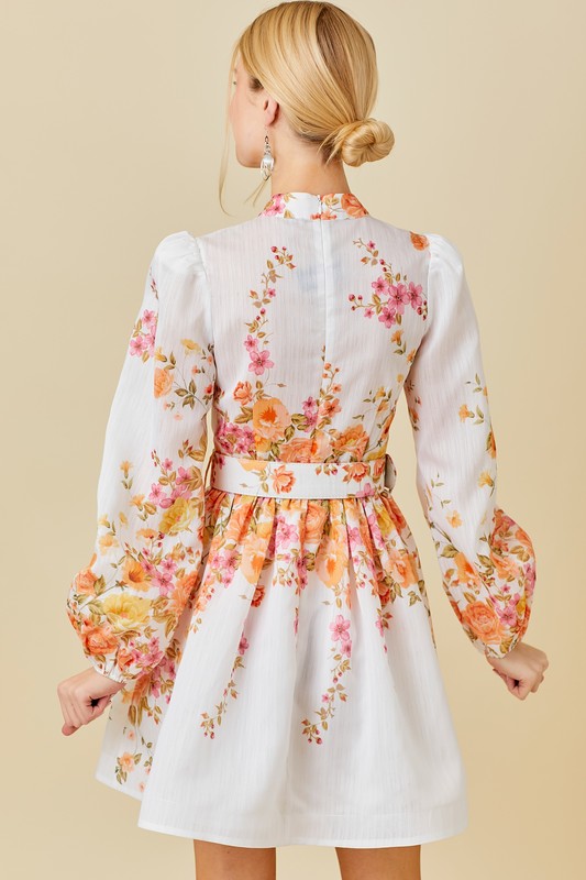 Floral Print Mini Dress