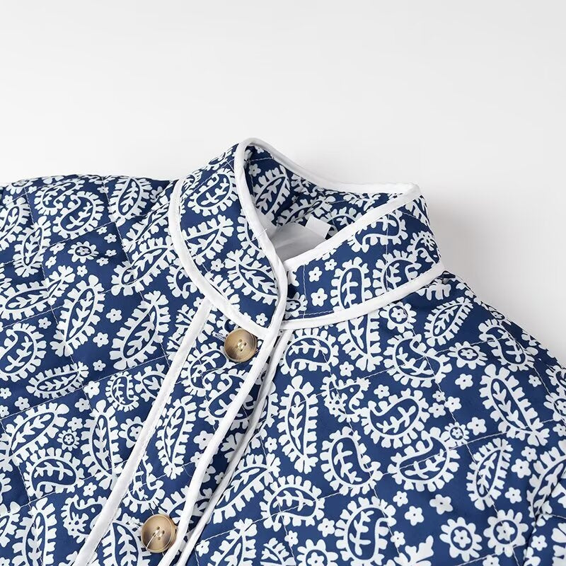 Blue Vintage Quilted Jacket