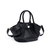 Black Selena Chic Crossbody showing vegan leather
