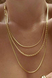 Gold Layered Chain Necklace