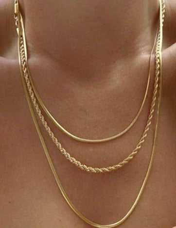 Gold Layered Chain Necklace