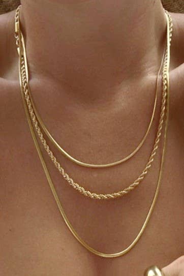 Gold Layered Chain Necklace
