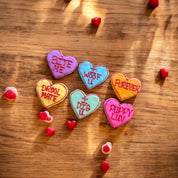 Large Conversation heart dog treat