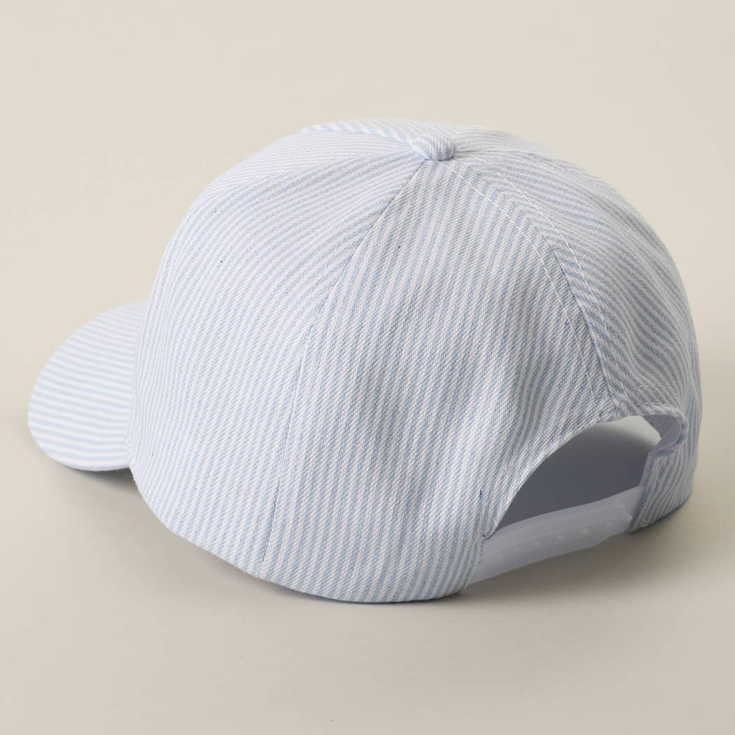Coastal Cowgirl Crab Patch Seersucker Trucker Hat