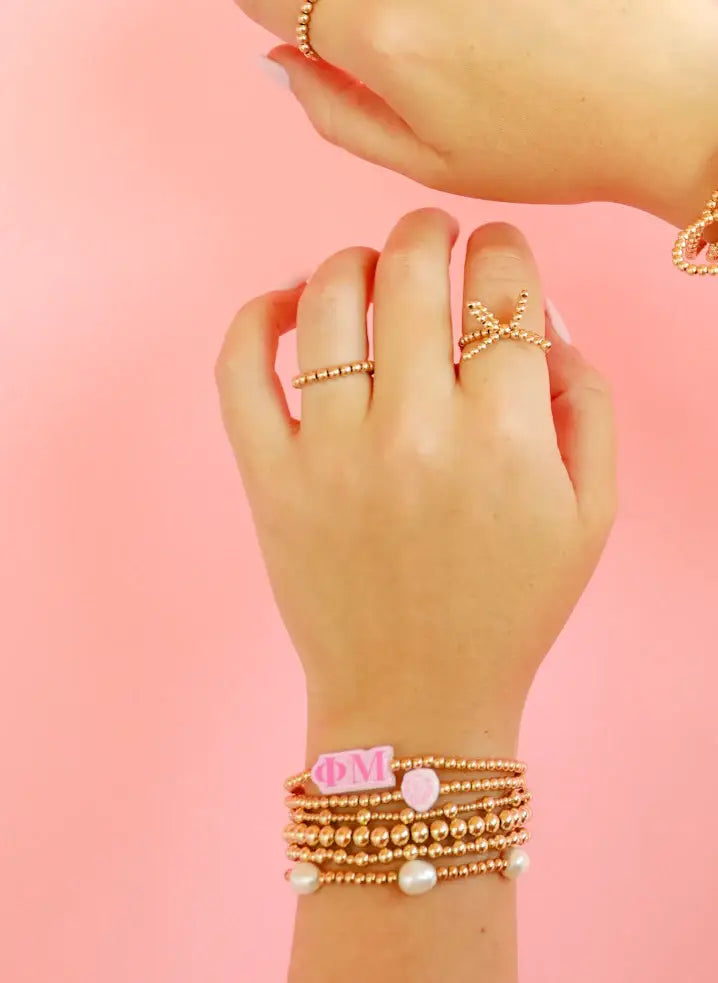 Phi Mu Greek Symbol Bracelet