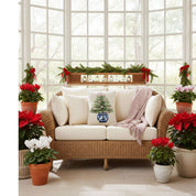 Cream Potted Tree Hook Pillow