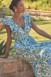 Mawar Ruffle Maxi Dress Gianne Floral
