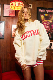 Christmas & Merry REVERSIBLE Mockneck