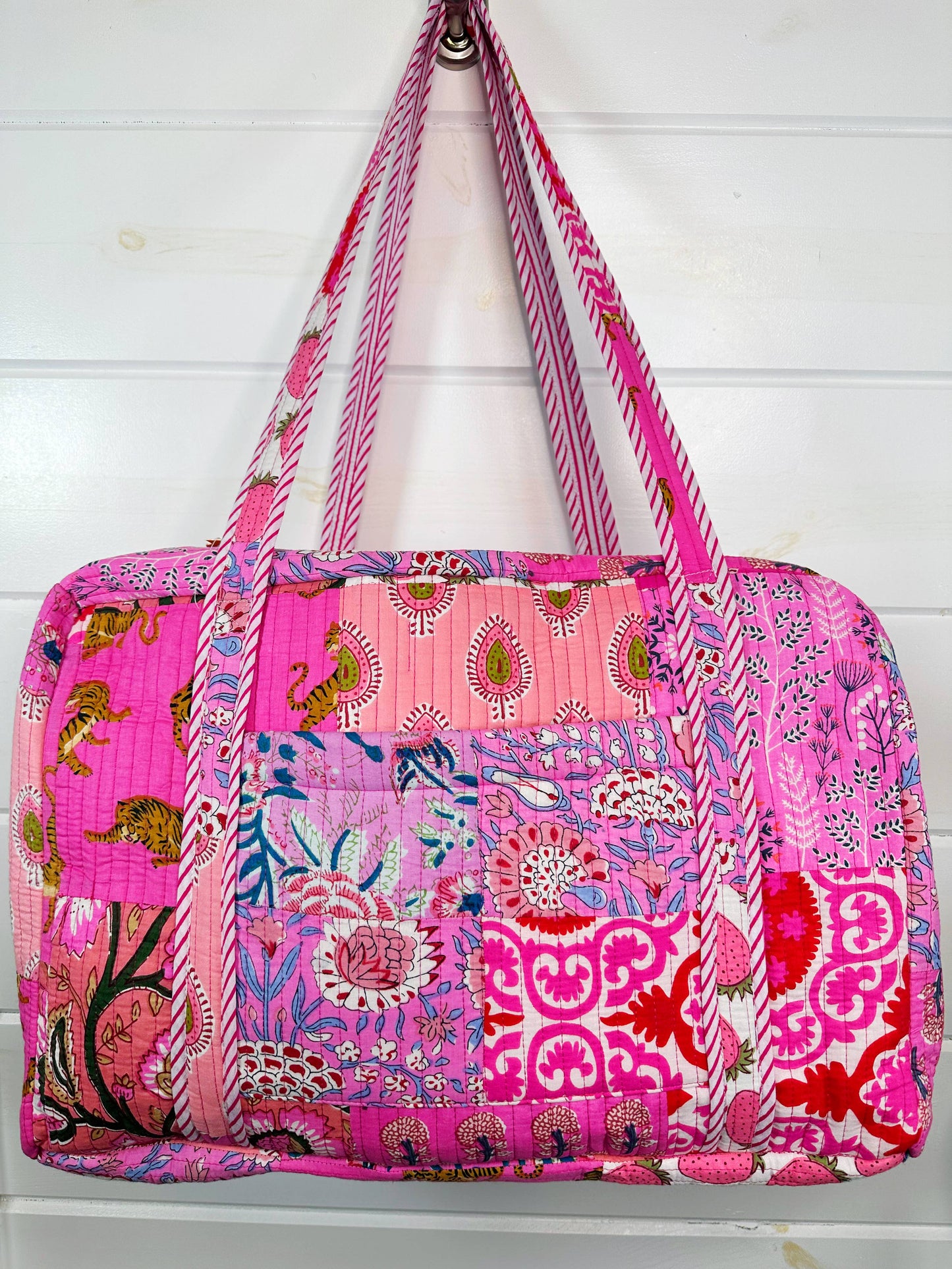 Pink Patchwork Weekender