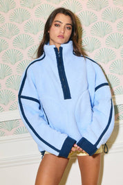 Light Blue Half Zip