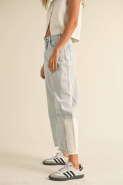 Patch Barrel Denim Pants