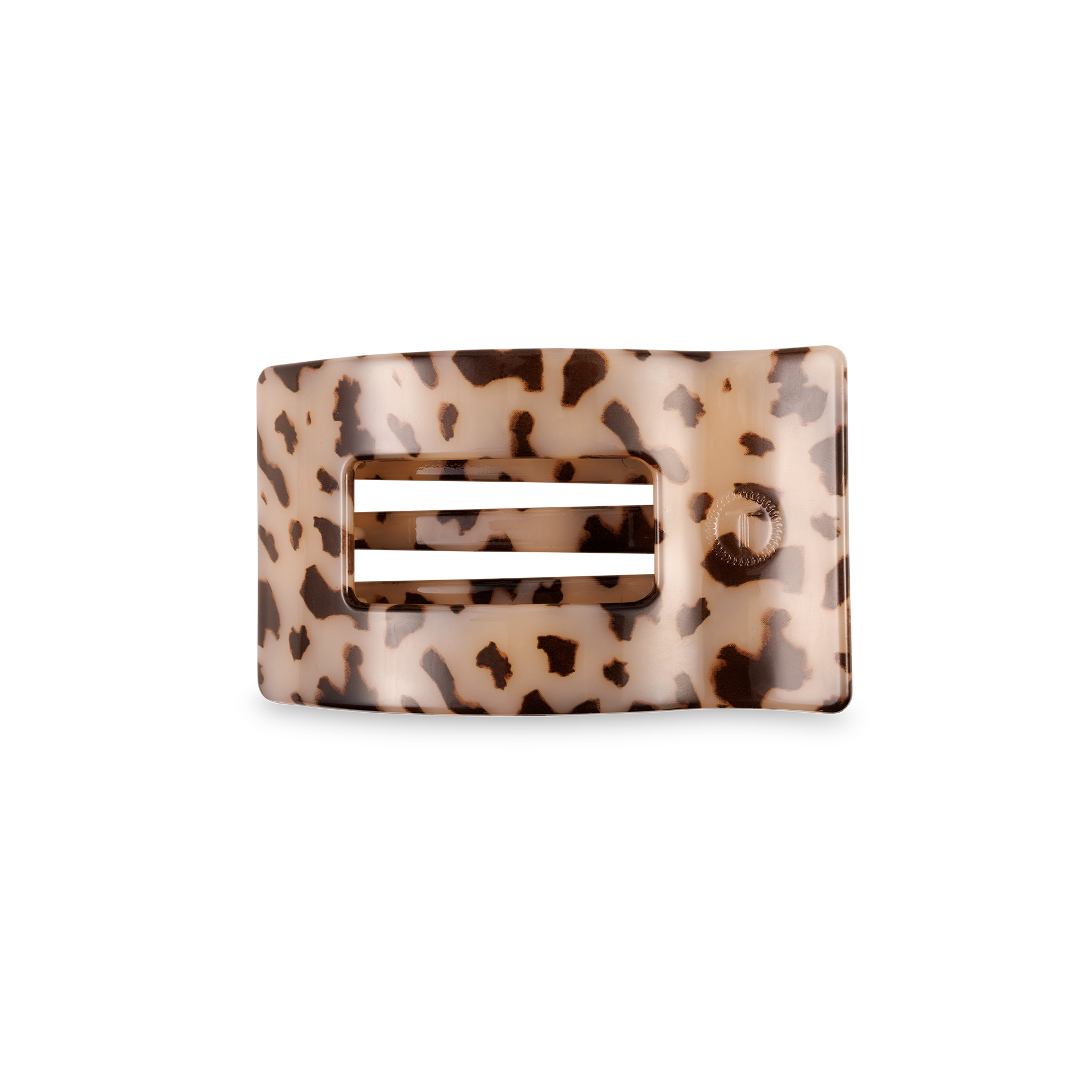Blonde Tortoise Small Flat Rectangle Hair Clip