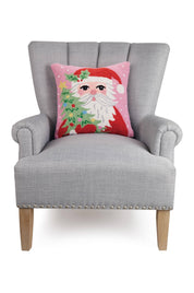 SANTA HOLDING TREE HOOK PILLOW