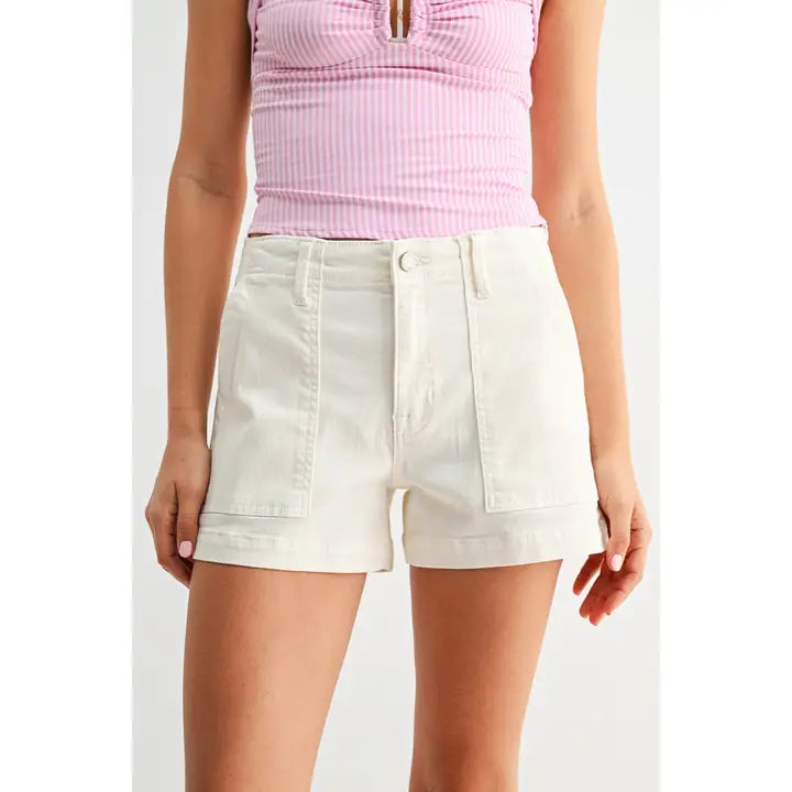 White Trouser Short