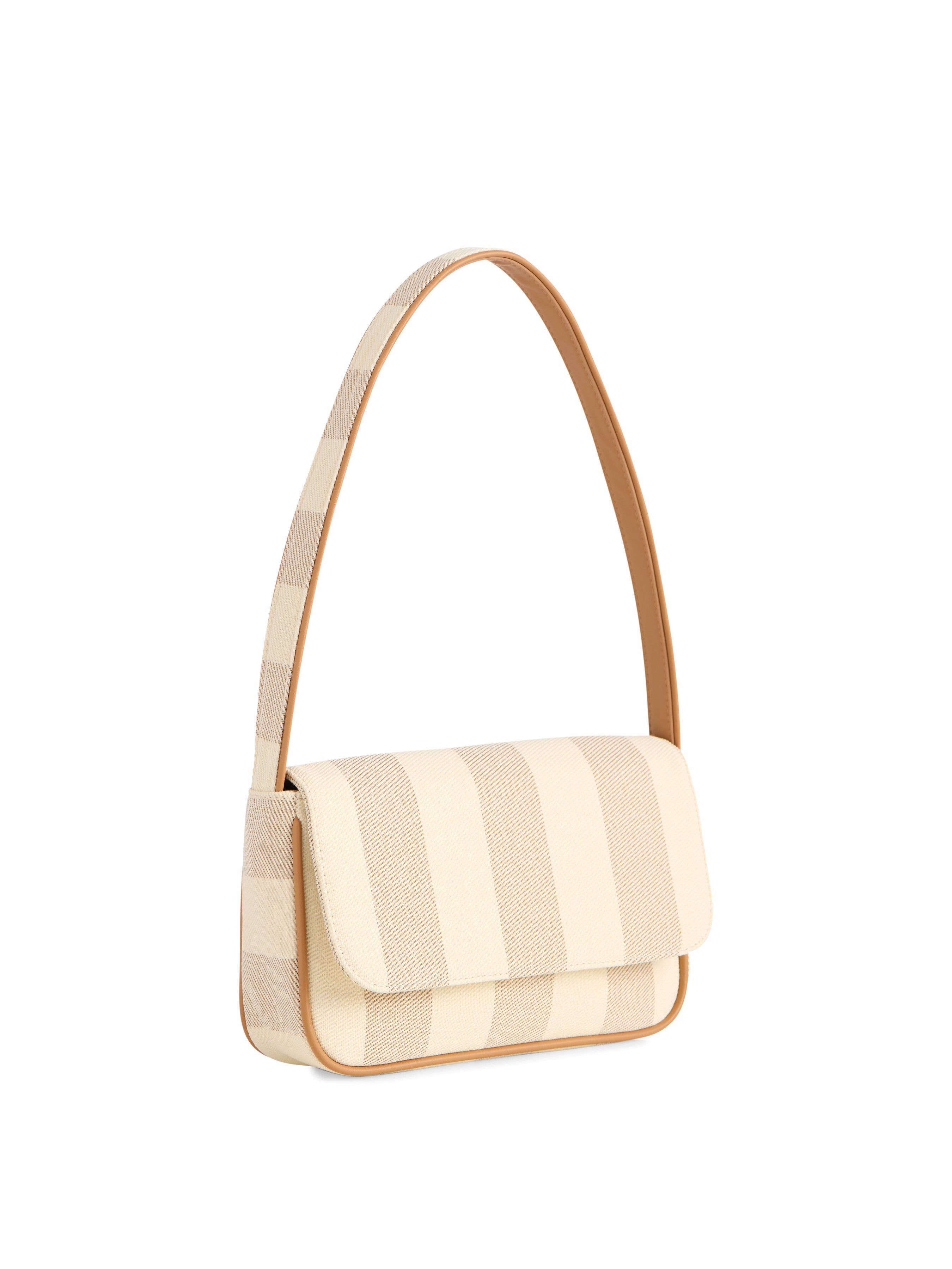 Blue & White Stripe Shoulder Purse