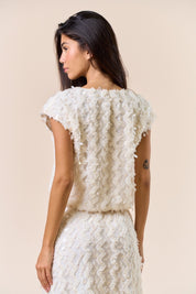 Short Sleeve Sequin Top