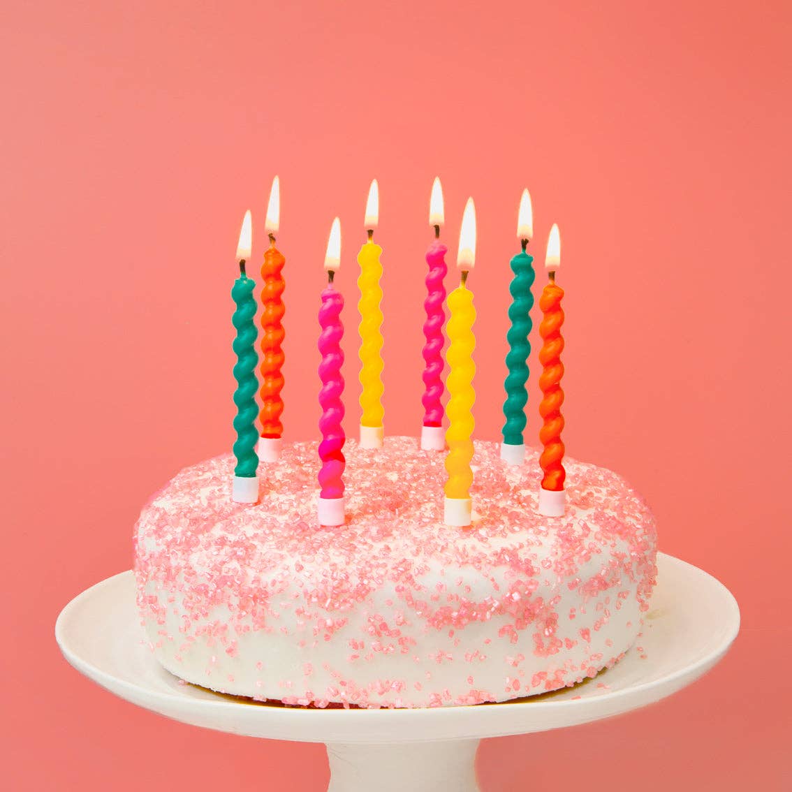 Twirl Birthday Candles - 8 Pack showing plastic-free products