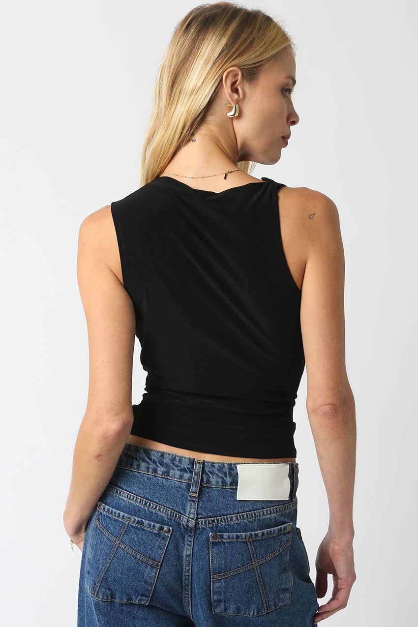 Black Sleeveless Top