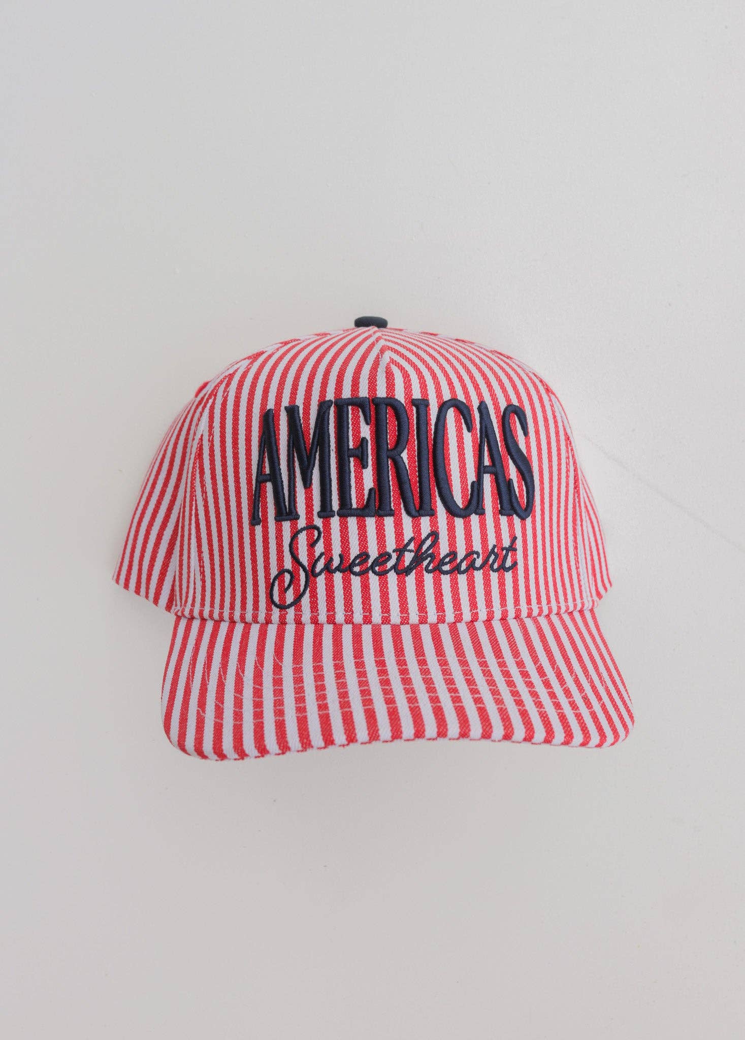 America’s Sweetheart Striped Trucker Hat