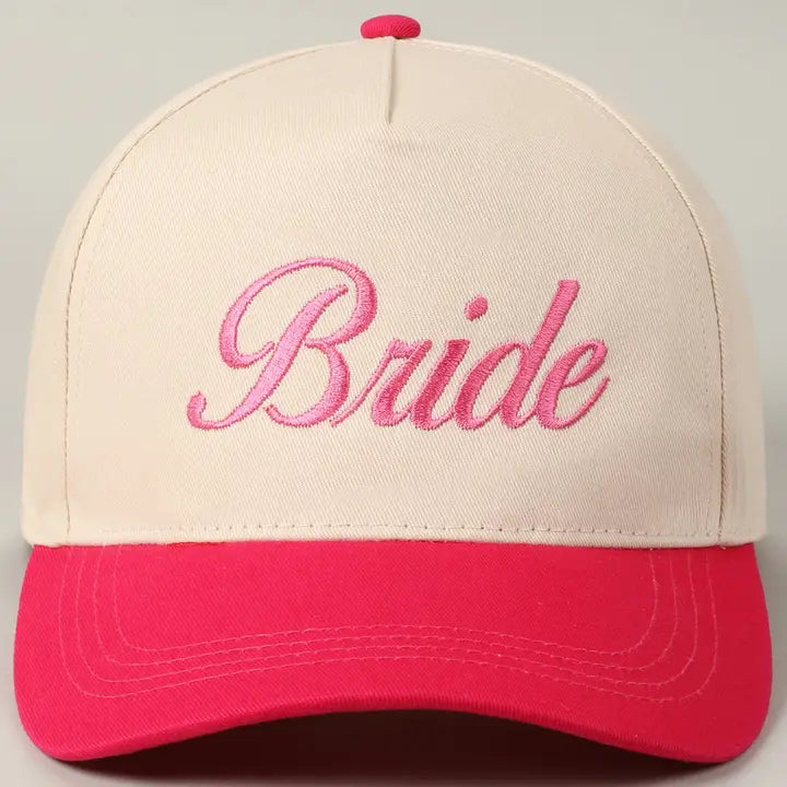 Hot Pink Bride Trucker Hat
