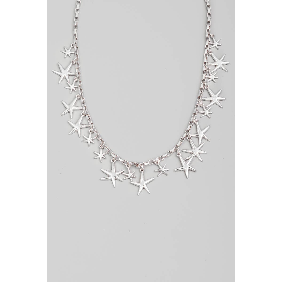 Chain Link Starfish Charm Necklace