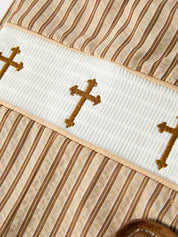 Stripe Smocked Cross Boys' Romper