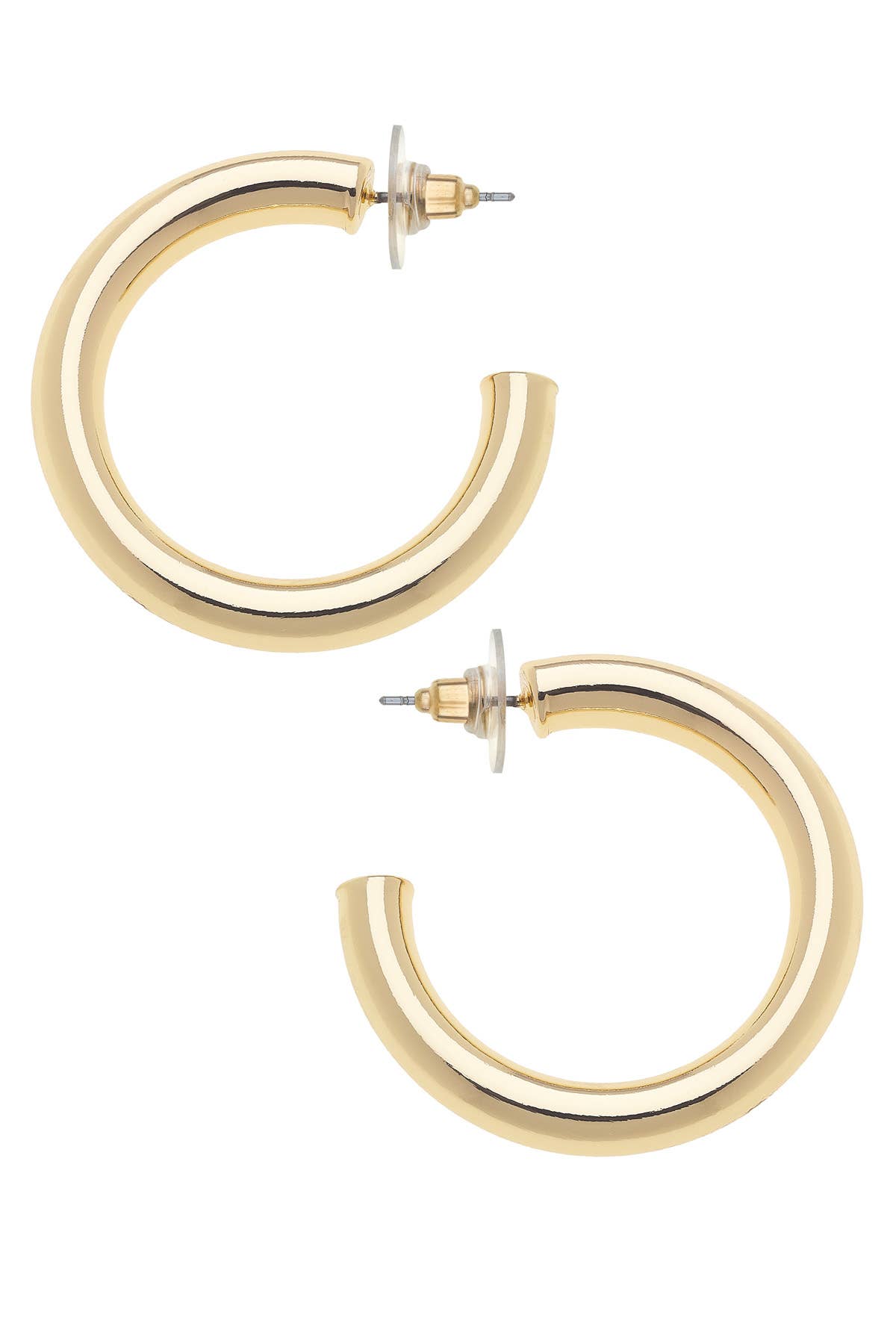 Arabella Hoop Earrings in Shiny Gold