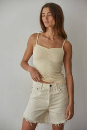 Yellow V-Neck Cami Top