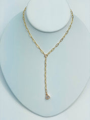 Gold Celeste Lariat Necklace