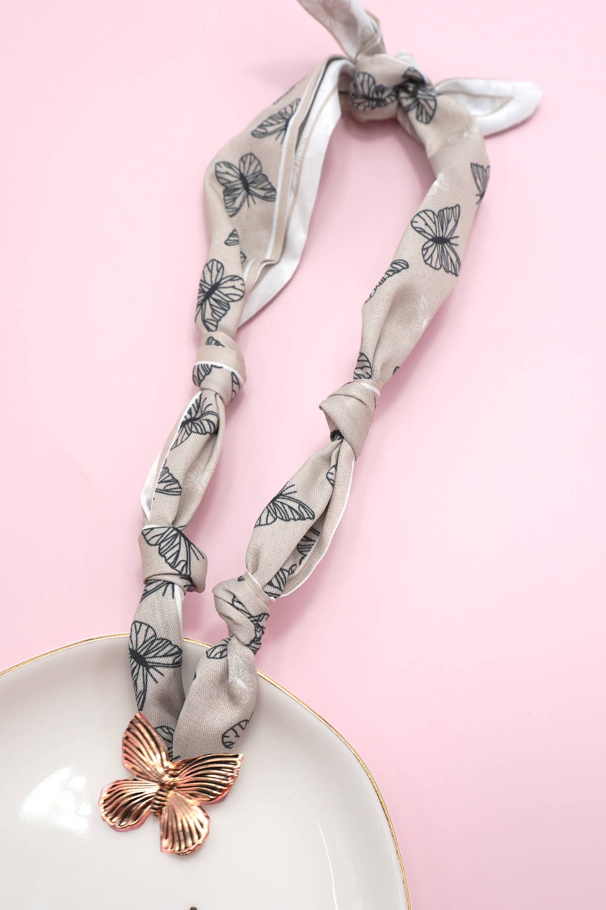 Butterfly Scarf Necklace