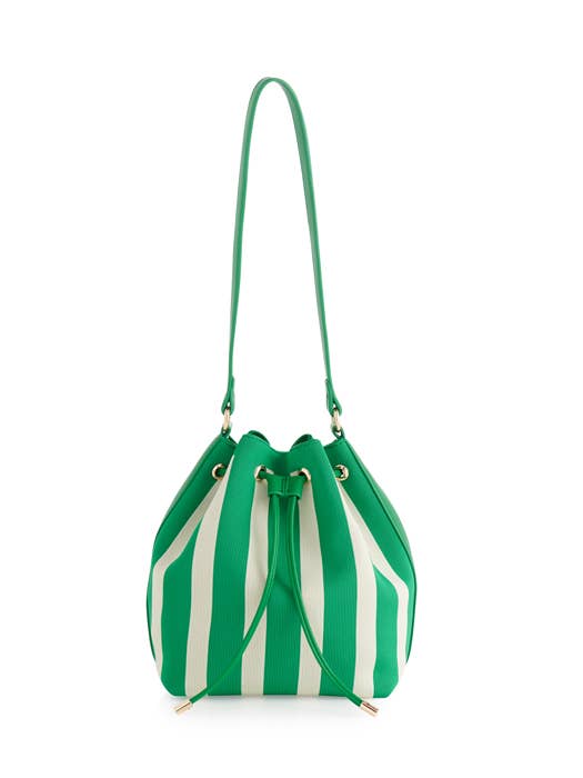 ISLA BUCKET BAG: GREEN