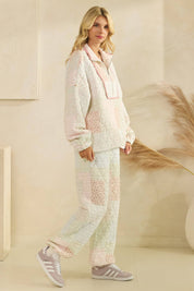 Floral Quilted Quarter Zip