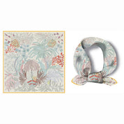 Pink Satin Square Scarf