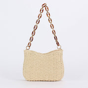Beige Straw Bag