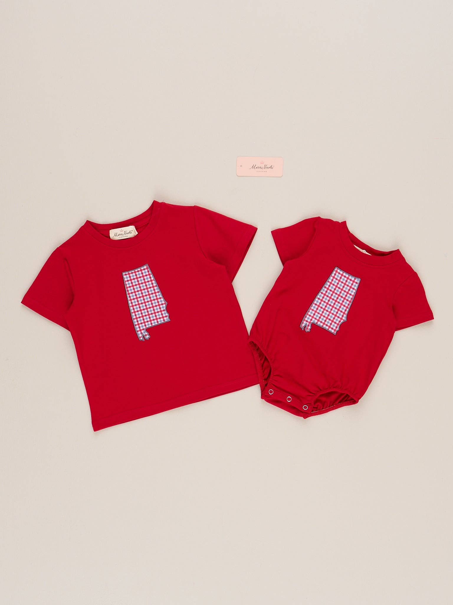 Alabama Embroidered Gingham Bubble