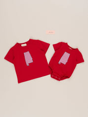 Alabama Embroidered Gingham Bubble
