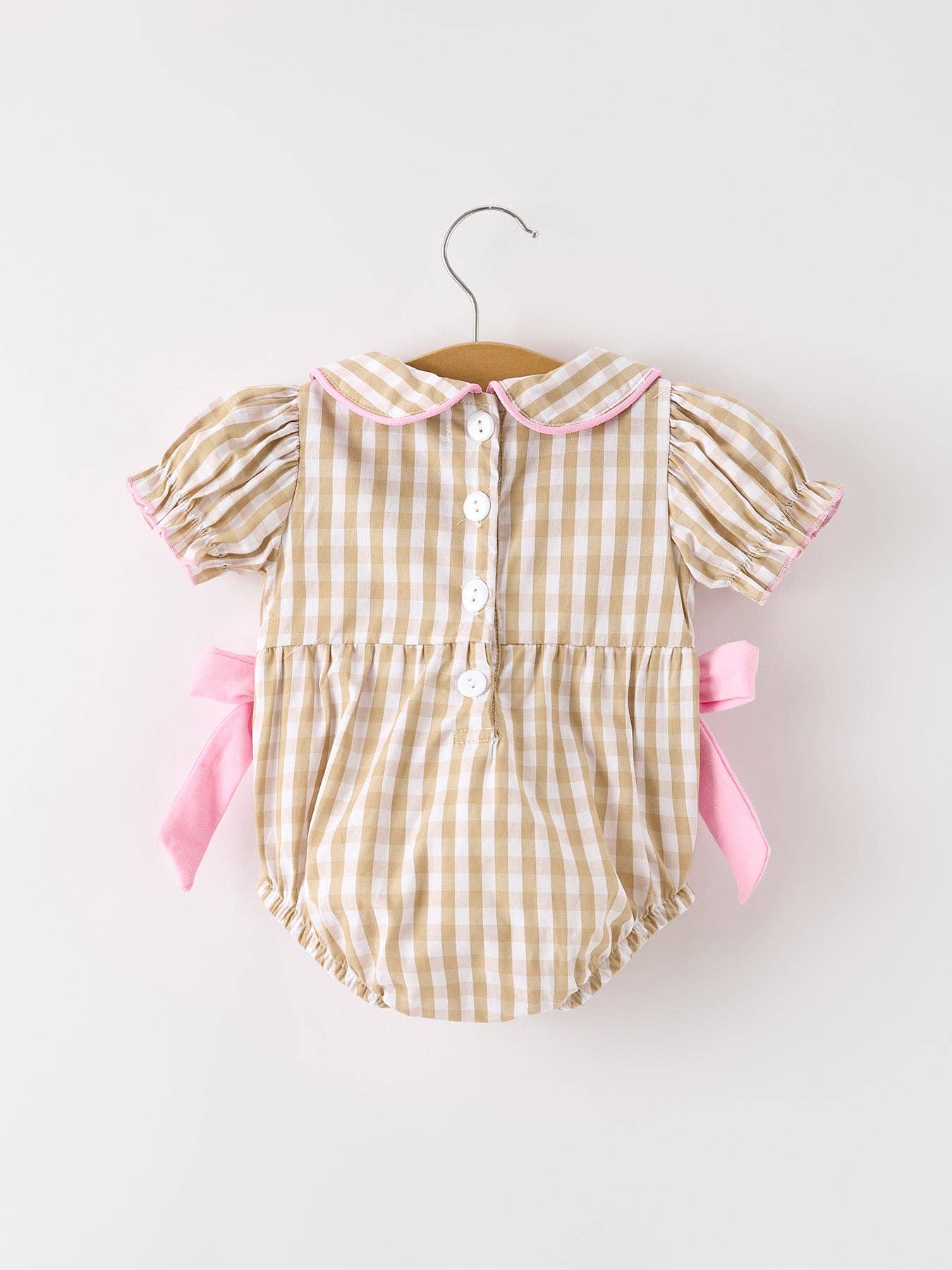 Fall Thanksgiving Plaid Baby Romper