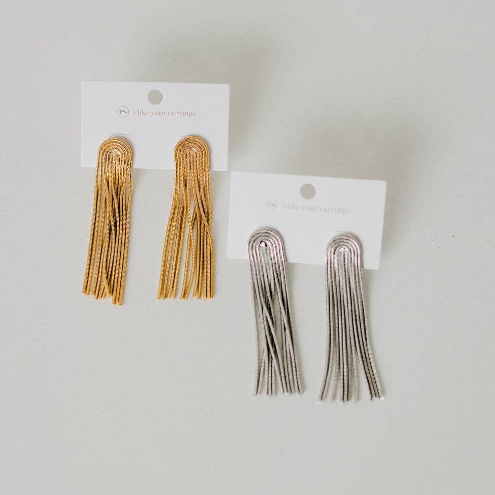 Gold Tassel Earrings