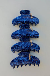 Blue Marble Claw Clip