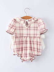 Western Horse Embroidered Smocked Romper