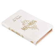 Mr. & Mrs. Devotional White Faux Leather