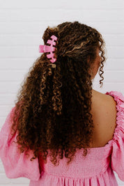 Classic Hair Clip | Medium | Peonies Please showing lightweight, durable, and nearly unbreakable