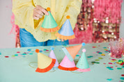 Mini Glitter Party Hats Set (8 ct) showing set of 8